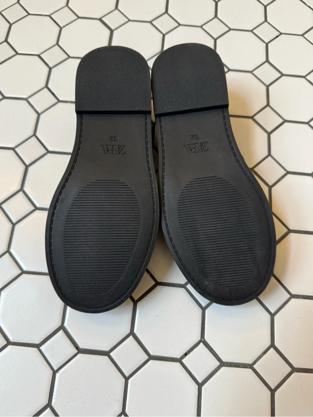 ZARA Kids Glossy Black Patent Loafers